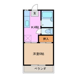 メゾンドセーヌの物件間取画像